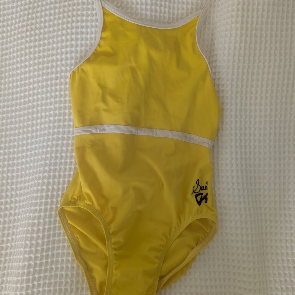 Yellow Suni Lee Gk leotard